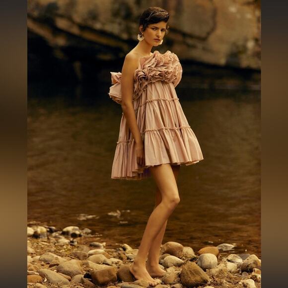 Aje Allure Tiered Ruffle Mini Dress Size 2 US / 6 AU - Picture 5 of 14